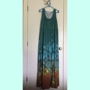 5X Floral Cowcow Maxi Dress